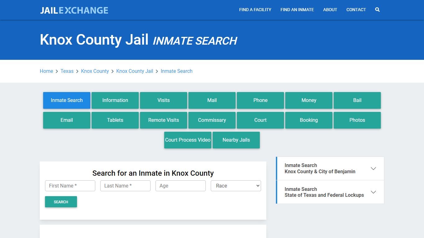 Knox County Jail, TX Inmate Search: Roster & Mugshots