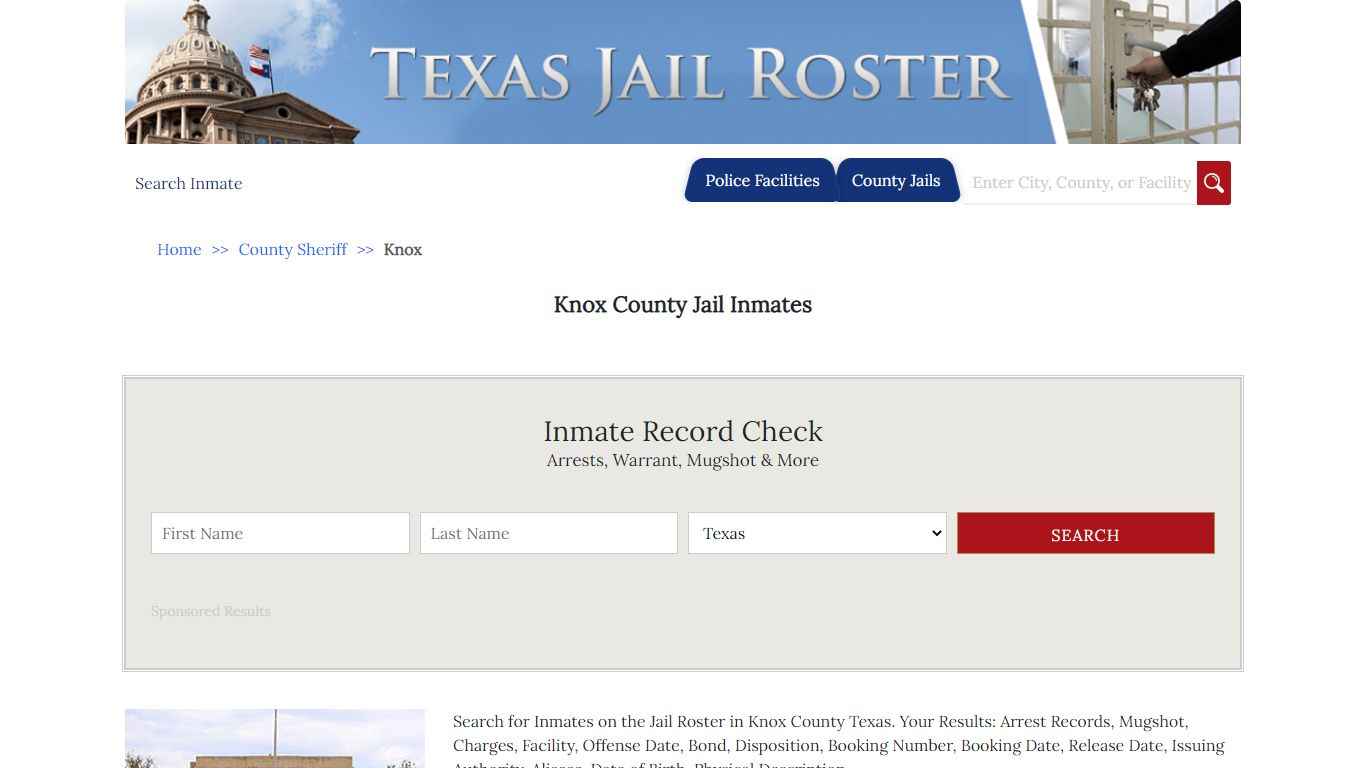 Knox County Jail Inmates - Jail Roster Search